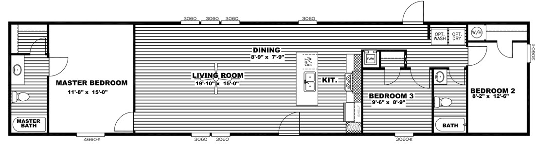 The DRAGON 16723D Floor Plan