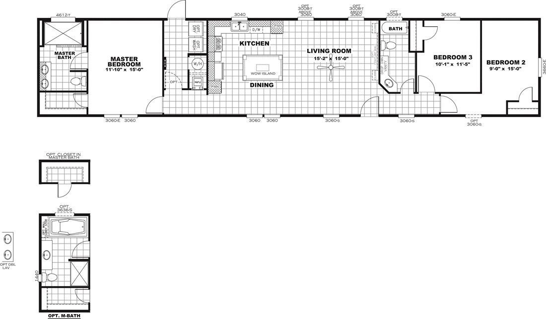 The DECISION MAKER 16803W Floor Plan