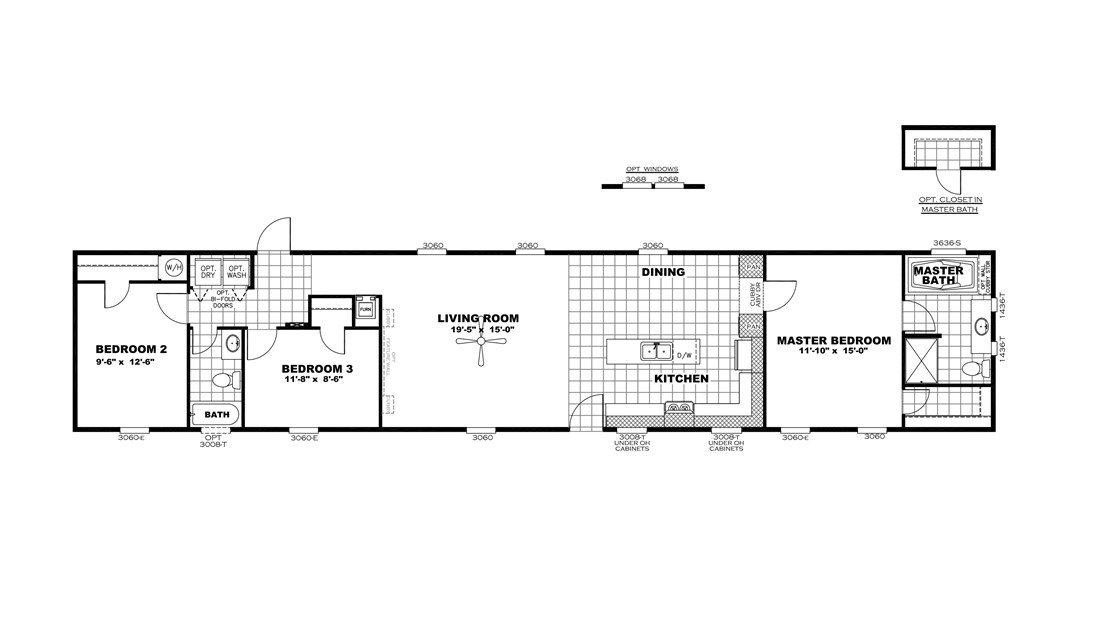 The DECISION MAKER 16803E Floor Plan
