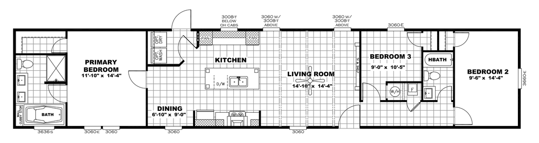 The ANNIVERSARY 16763S Floor Plan