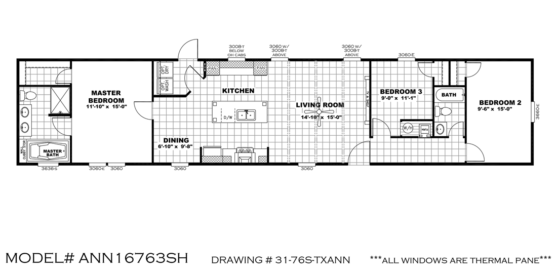 The ANNIVERSARY 16763S Floor Plan