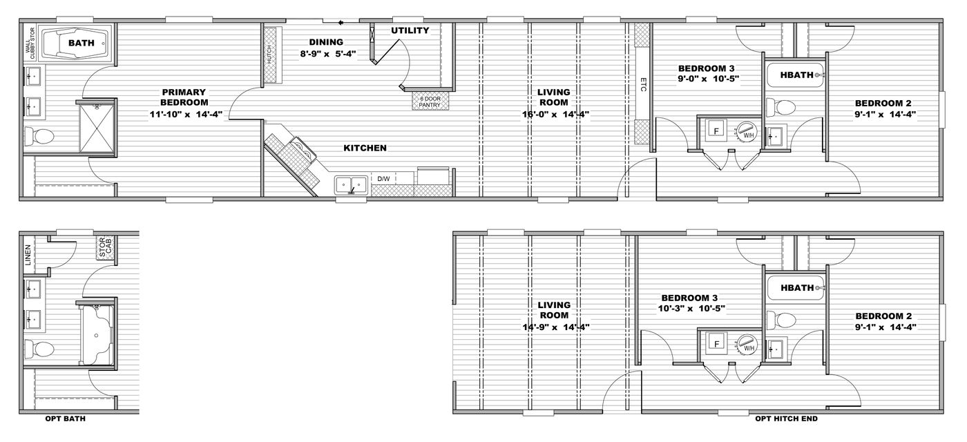The ANNIVERSARY 16763F Floor Plan