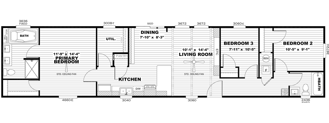 The ANNIVERSARY 16683B Floor Plan