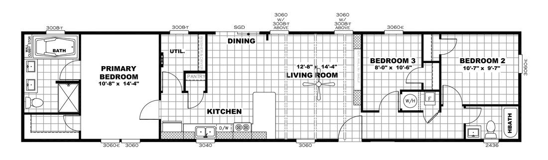 The ANNIVERSARY 16683B Floor Plan