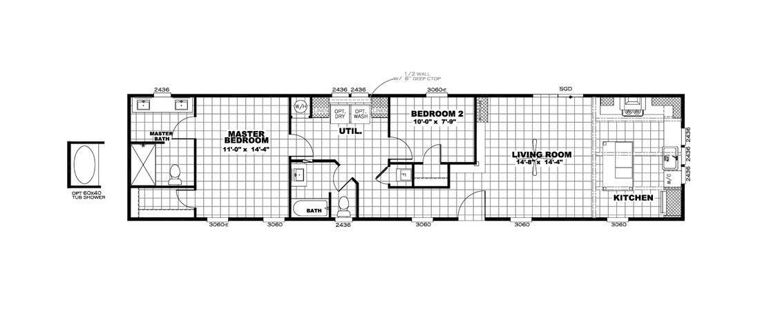 The INSPIRATION 16662A Floor Plan