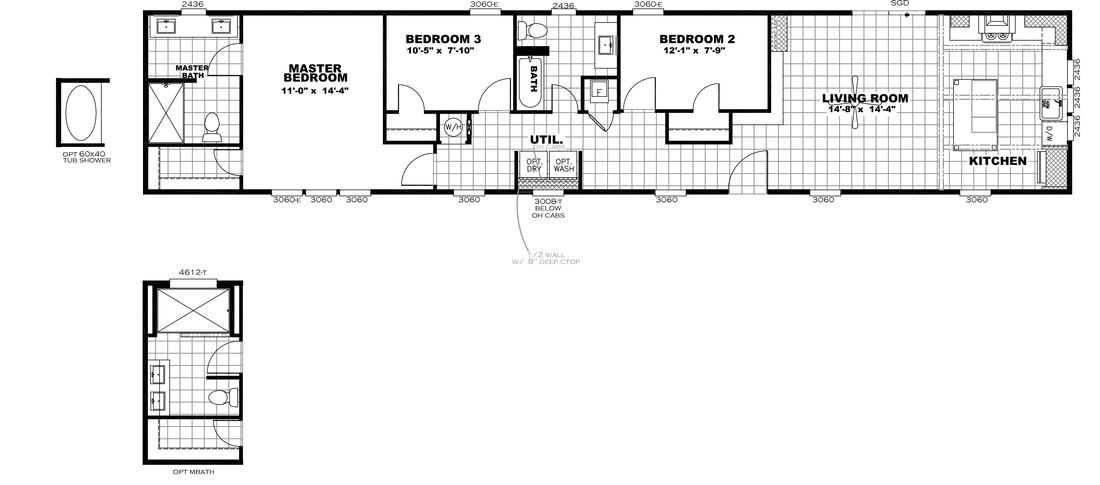 The INSPIRATION 16763K Floor Plan