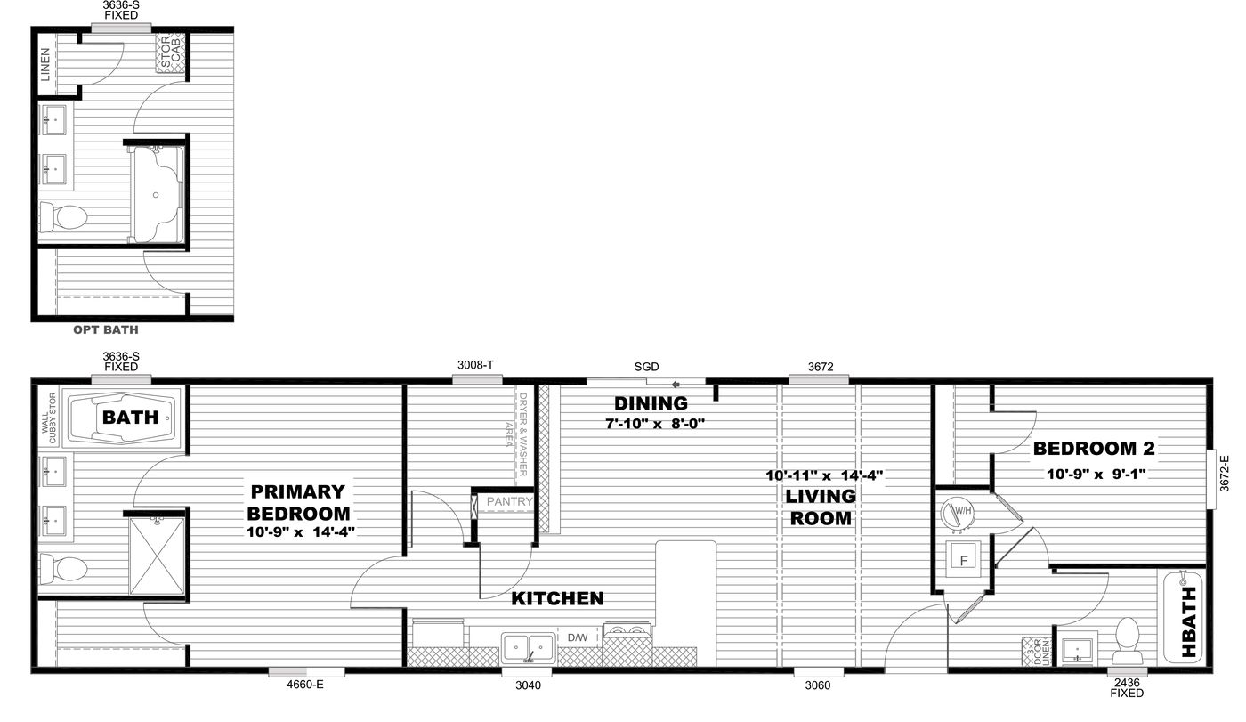 The ANNIVERSARY 16602A Floor Plan