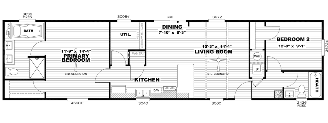 The ANNIVERSARY 16602A Floor Plan