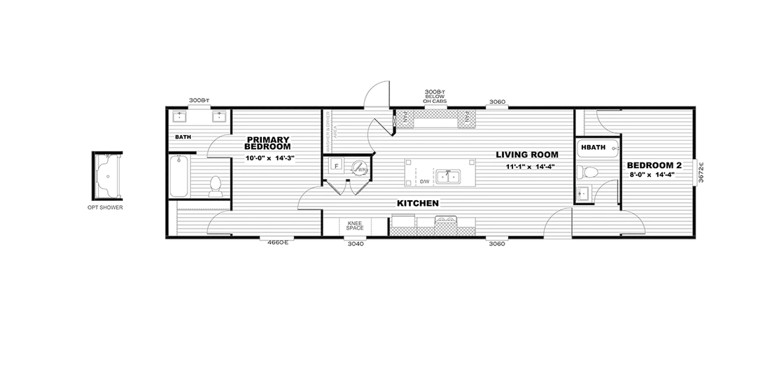 The SELECT 16602S Floor Plan