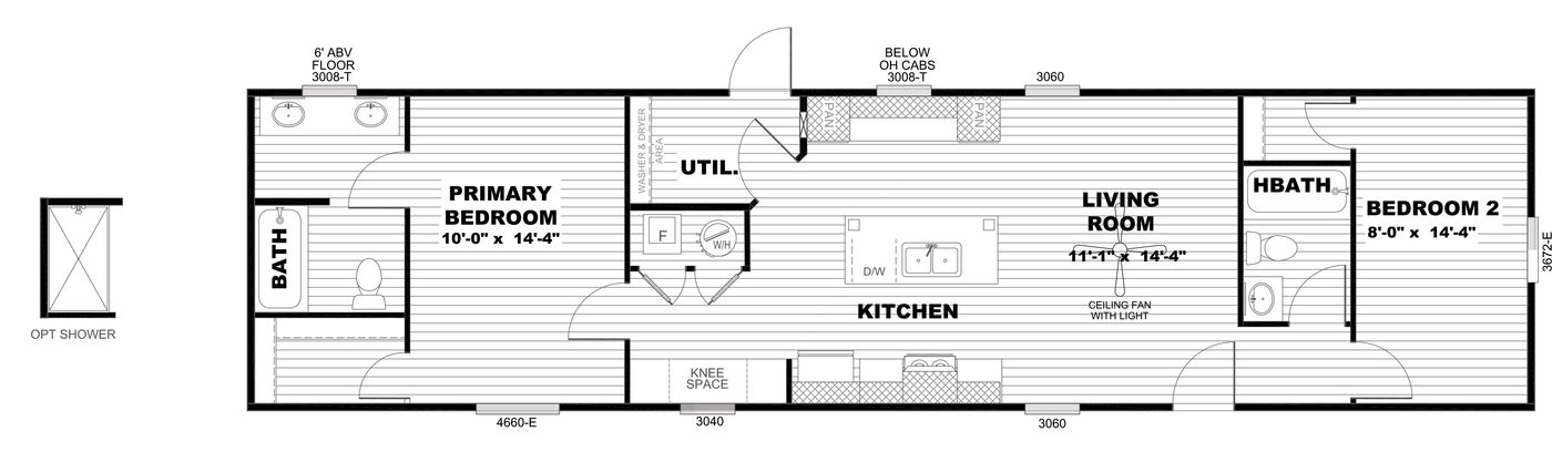 The SELECT 16602S Floor Plan
