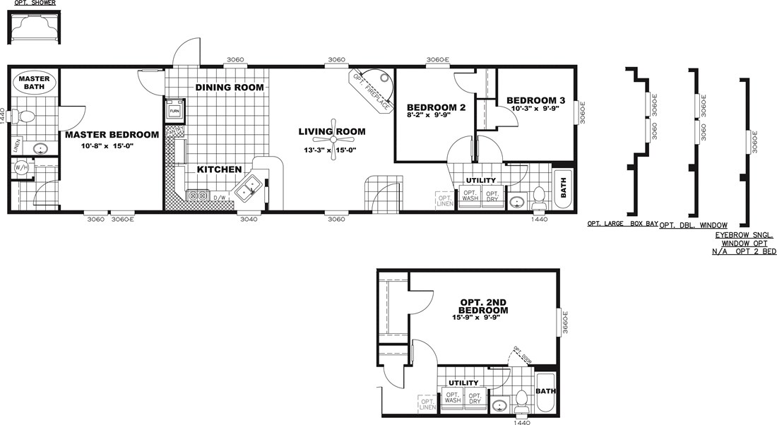 The DECISION MAKER 16603B Floor Plan