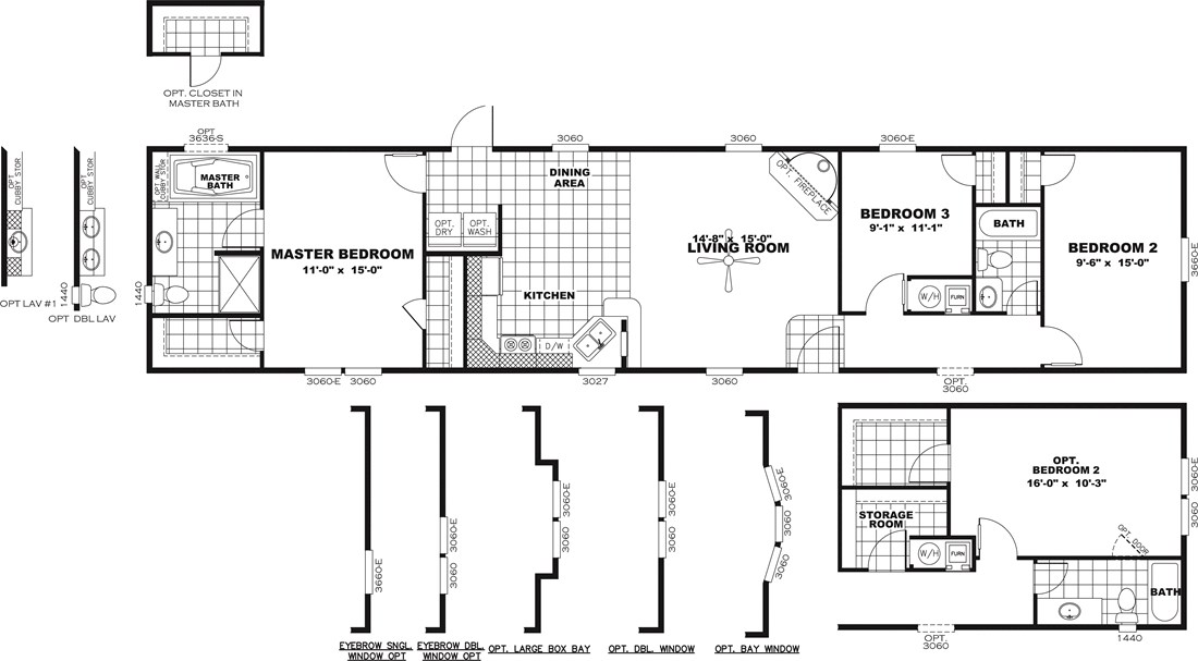 The DECISION MAKER 16723B Floor Plan